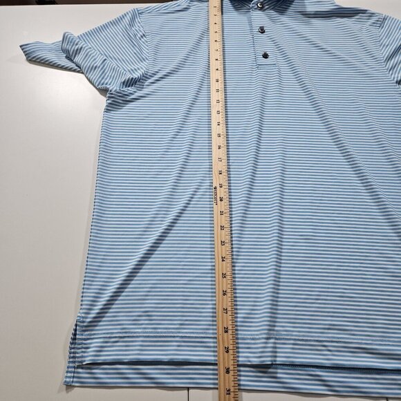 FJ FootJoy Polo Men XL Multi Striped Golf Button SS Athleisure Logo Sr Ryder Cup - Picture 6 of 15